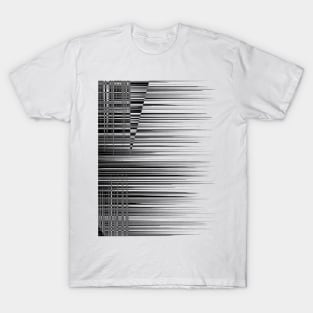 Speed sharp  lines gradient pattern texture T-Shirt